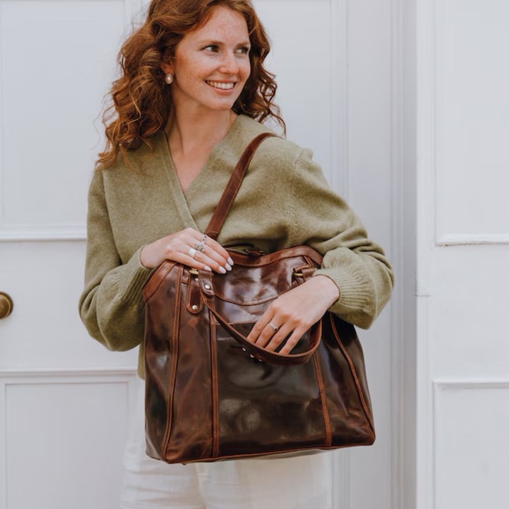 The Leather Store ETSY Chelsea Leather Bag Tote/purse